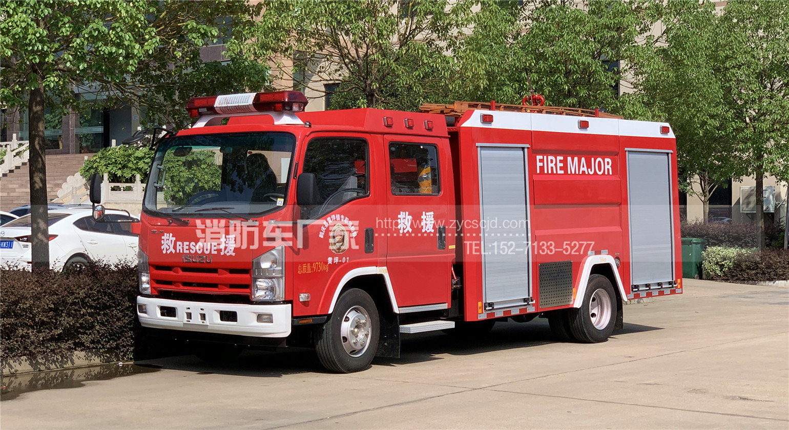 云南大理用戶：定購五十鈴3.5噸水罐消防車